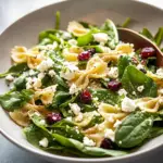 Spinach Pasta Salad with Feta