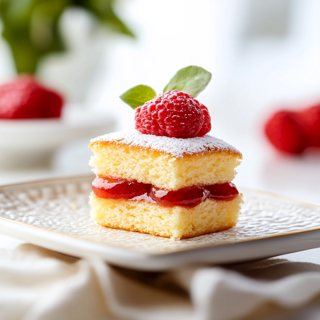 Mini Sponge Cake Freshly Baked