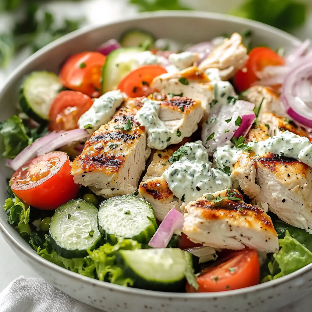 Tzatziki Chicken Salad Bowl