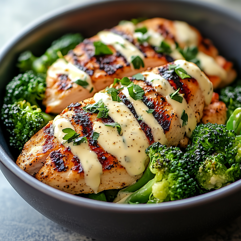 Grilled Chicken & Broccoli Bowls