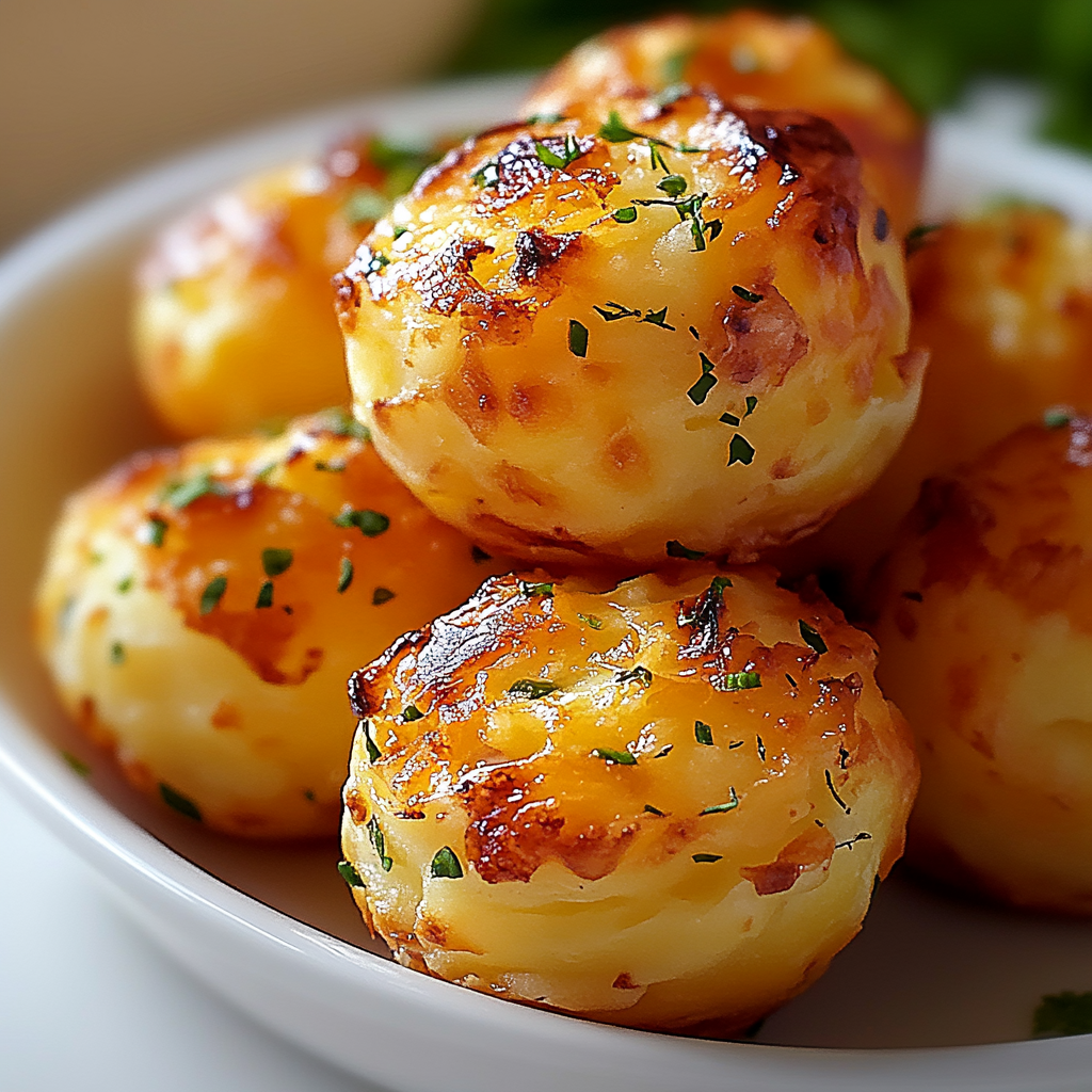 Cheesy Mashed Potato Puffs