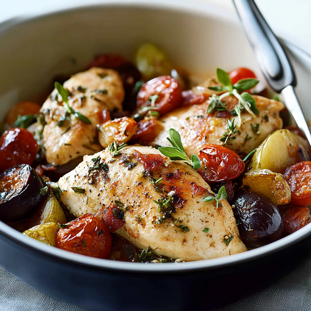 High Protein Mediterranean Chicken Dish