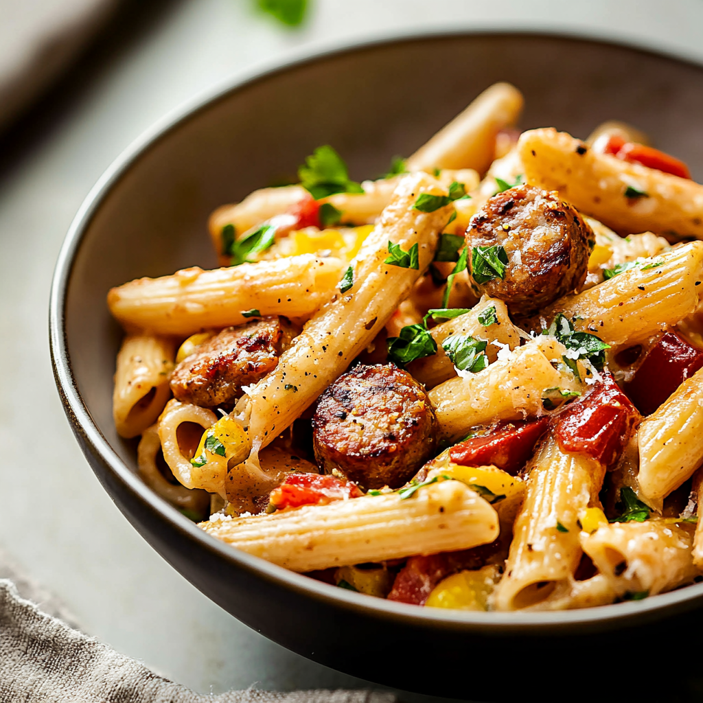 Cajun Sausage Pasta Dish