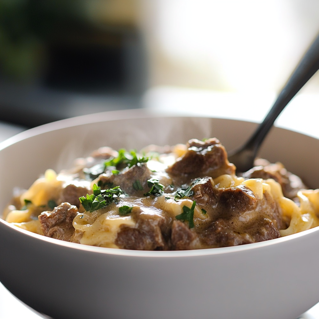 Slow-Cooker Beef Stroganoff