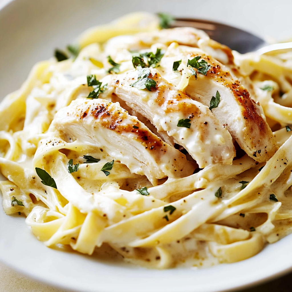 Rotisserie Chicken Alfredo Delight