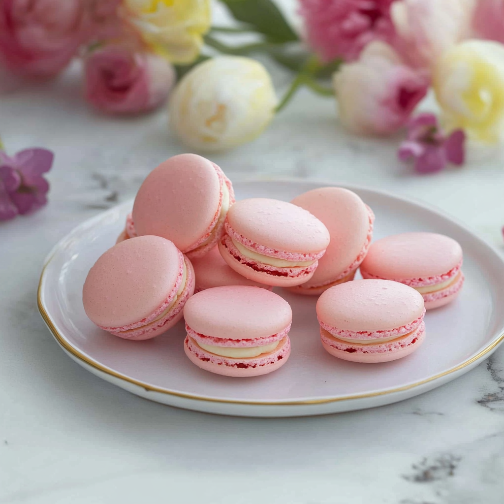 Recipe preparation for Pastel macarons recipe