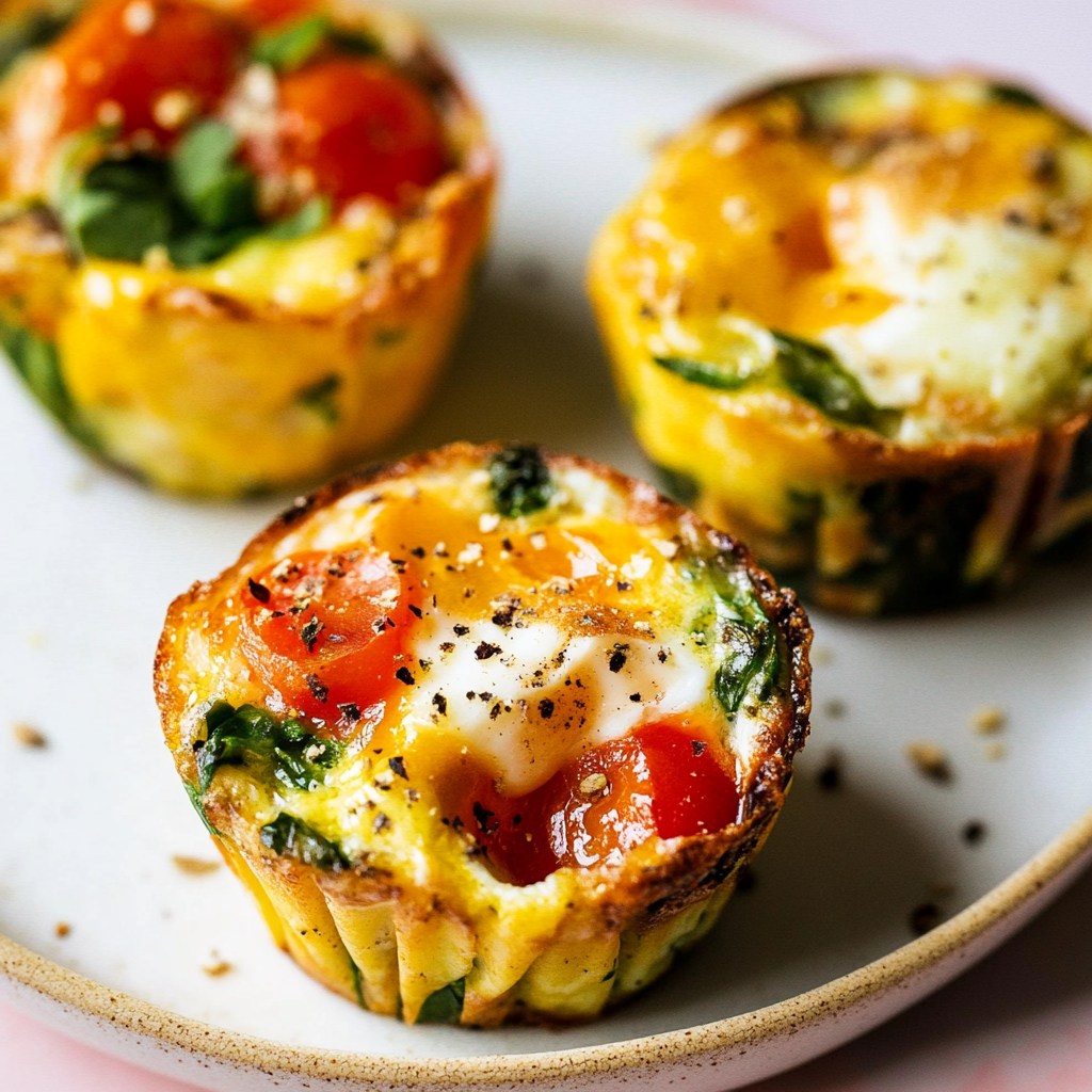 Recipe preparation for Mediterranean Delight Egg Muffin Cups