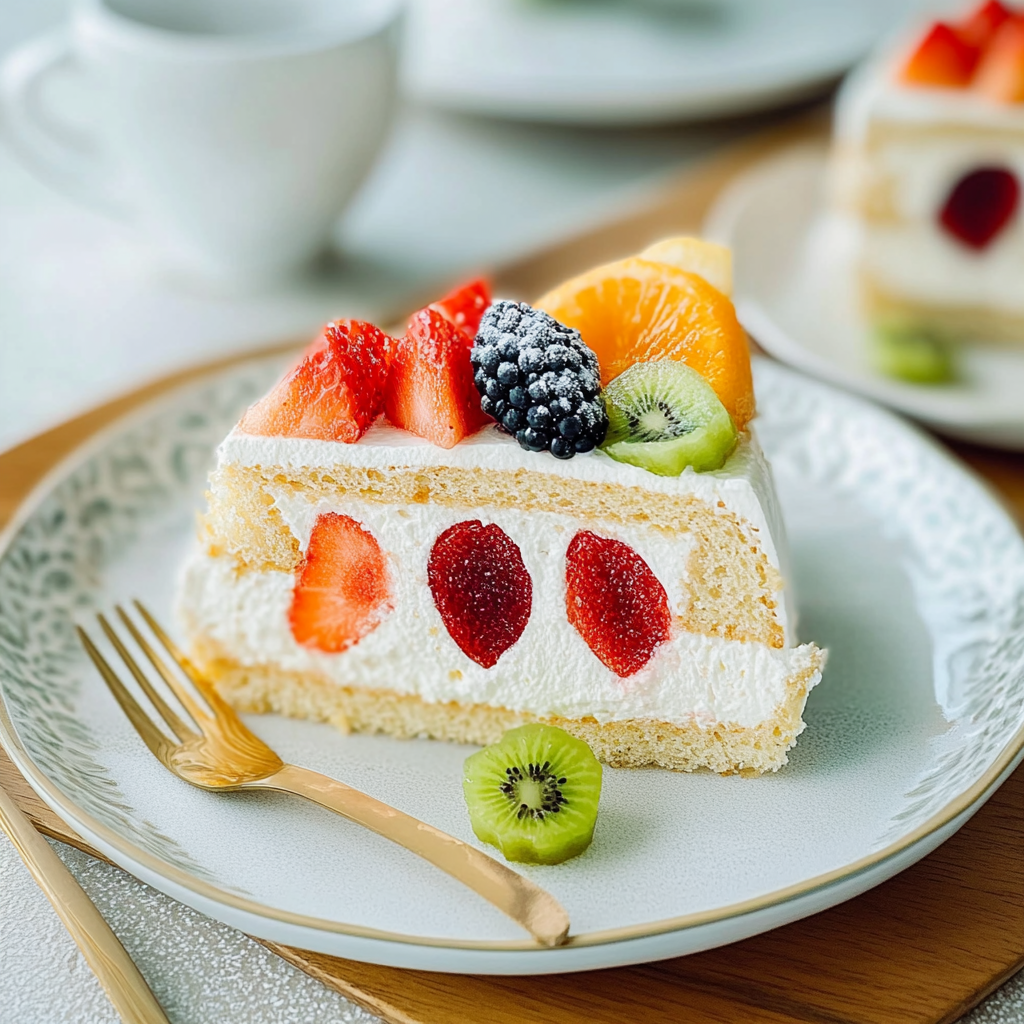 Recipe preparation for Japanese fruit sandwich