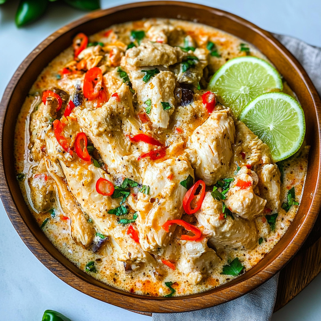 Recipe preparation for Coconut Milk Chicken