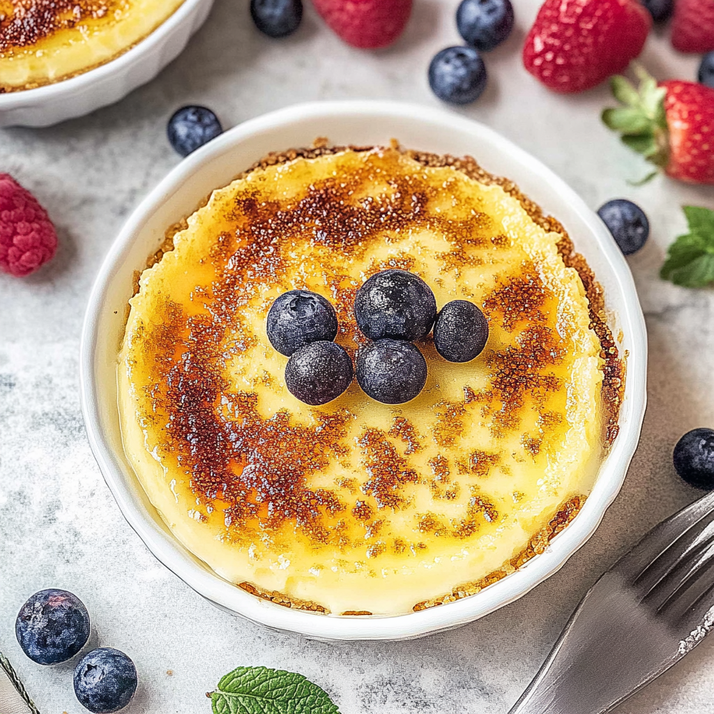 Recipe preparation for Easy Crème Brûlée