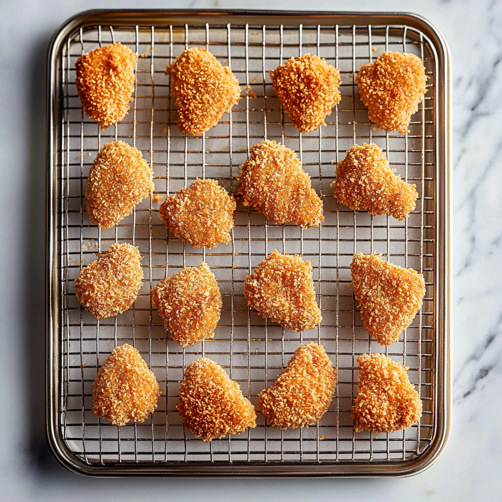 Recipe preparation for Best Baked Chicken Nuggets