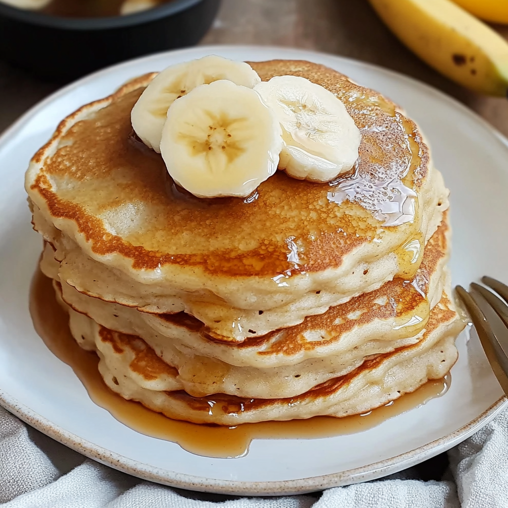 Recipe preparation for Brown Sugar Banana Pancakes