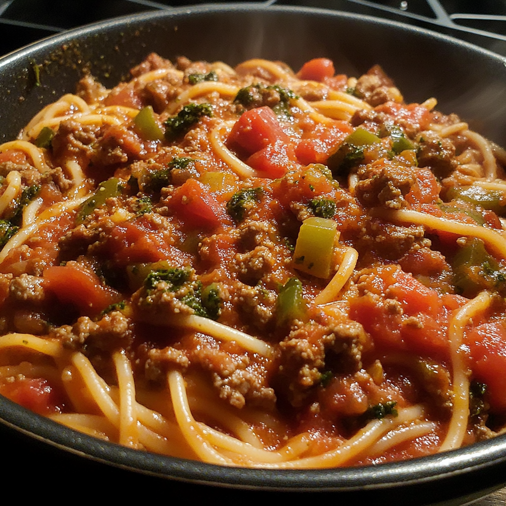 Recipe preparation for Best Spaghetti Meat Sauce