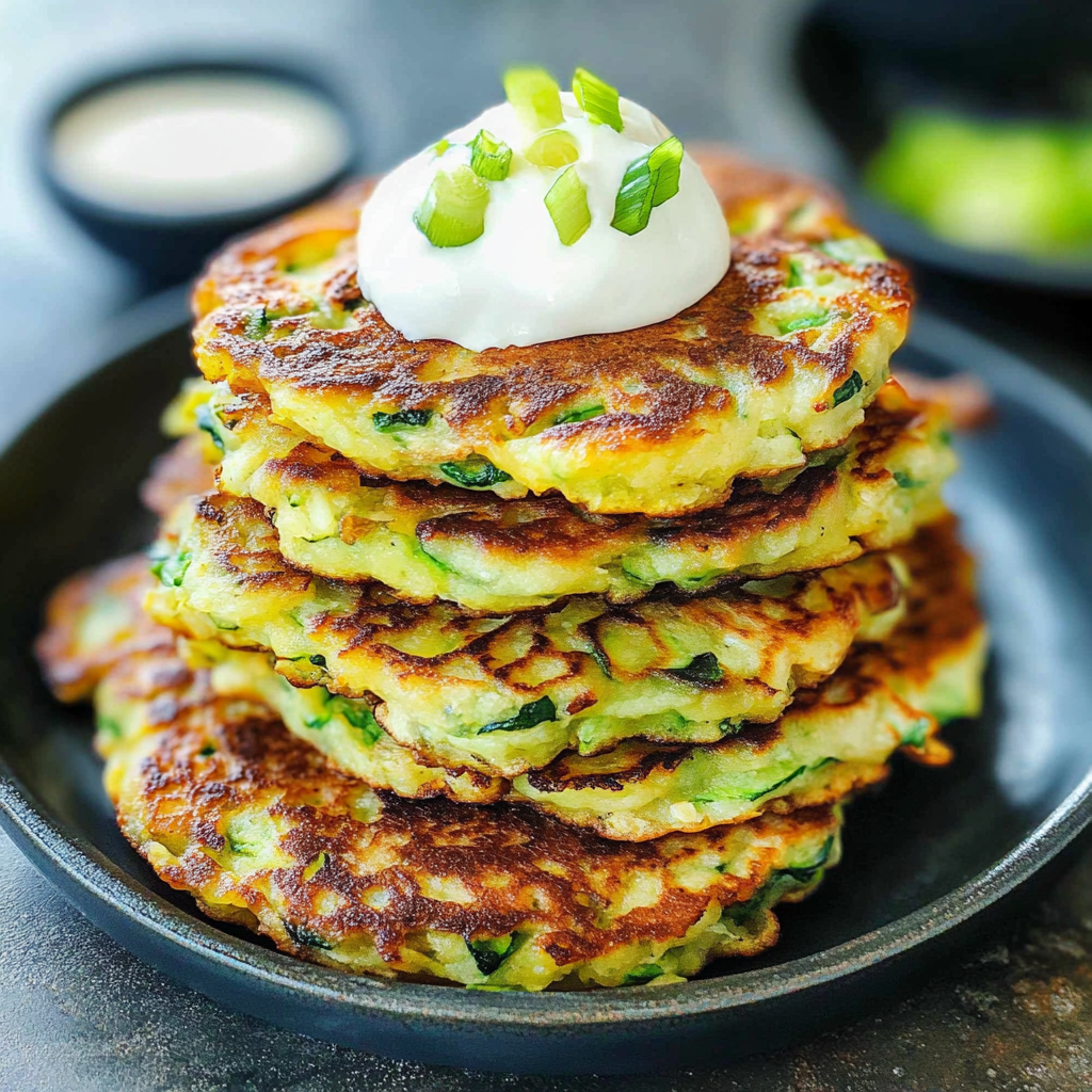 Recipe preparation for Zucchini Fritters