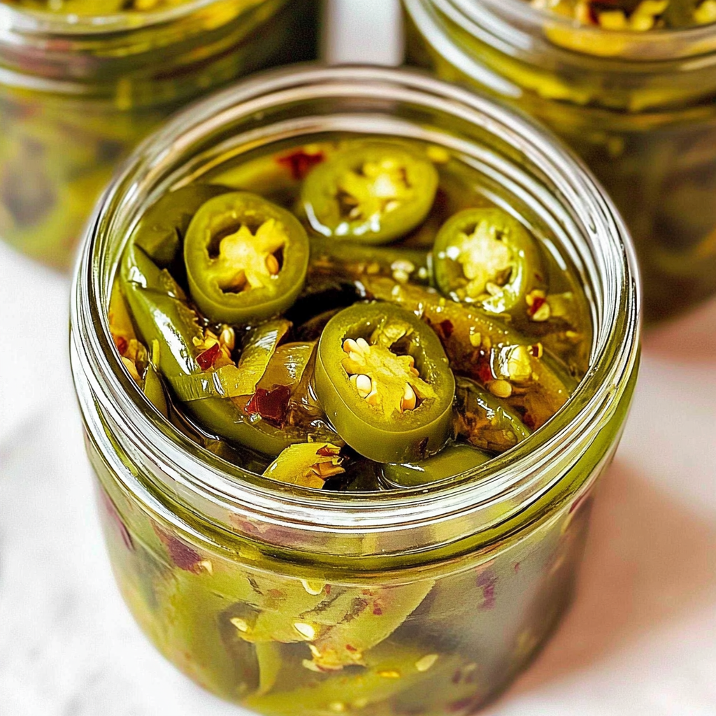 Recipe preparation for Candied Jalapenos