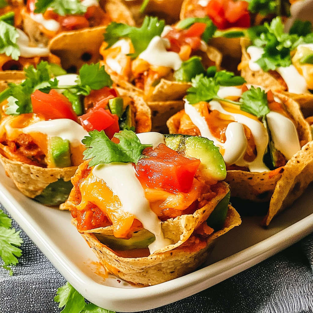 Recipe preparation for Enchilada Cups