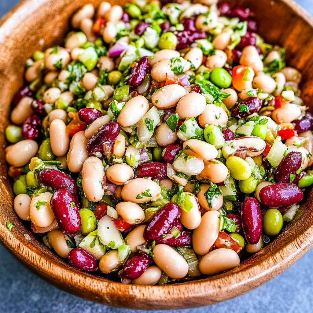 Recipe preparation for 3 Bean Salad