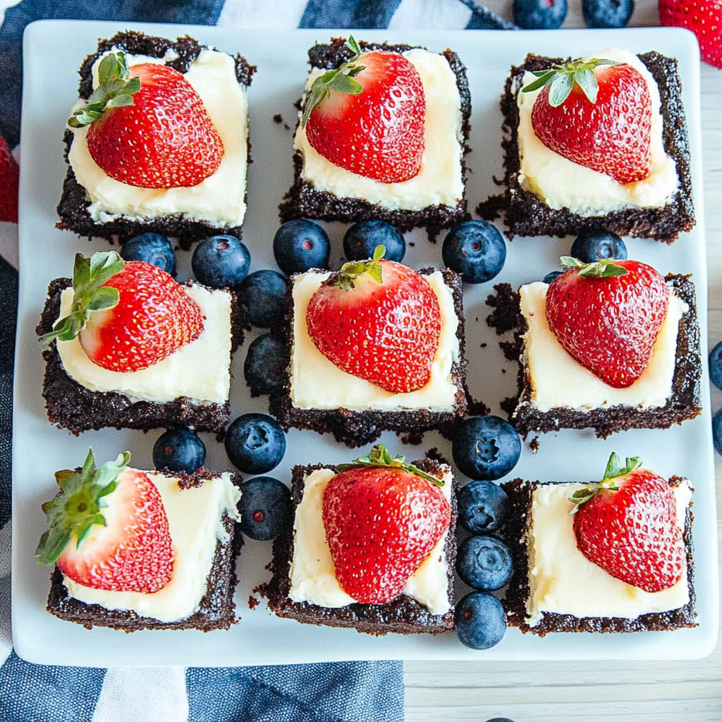 Recipe preparation for Strawberry and Blueberry Oreo Bars