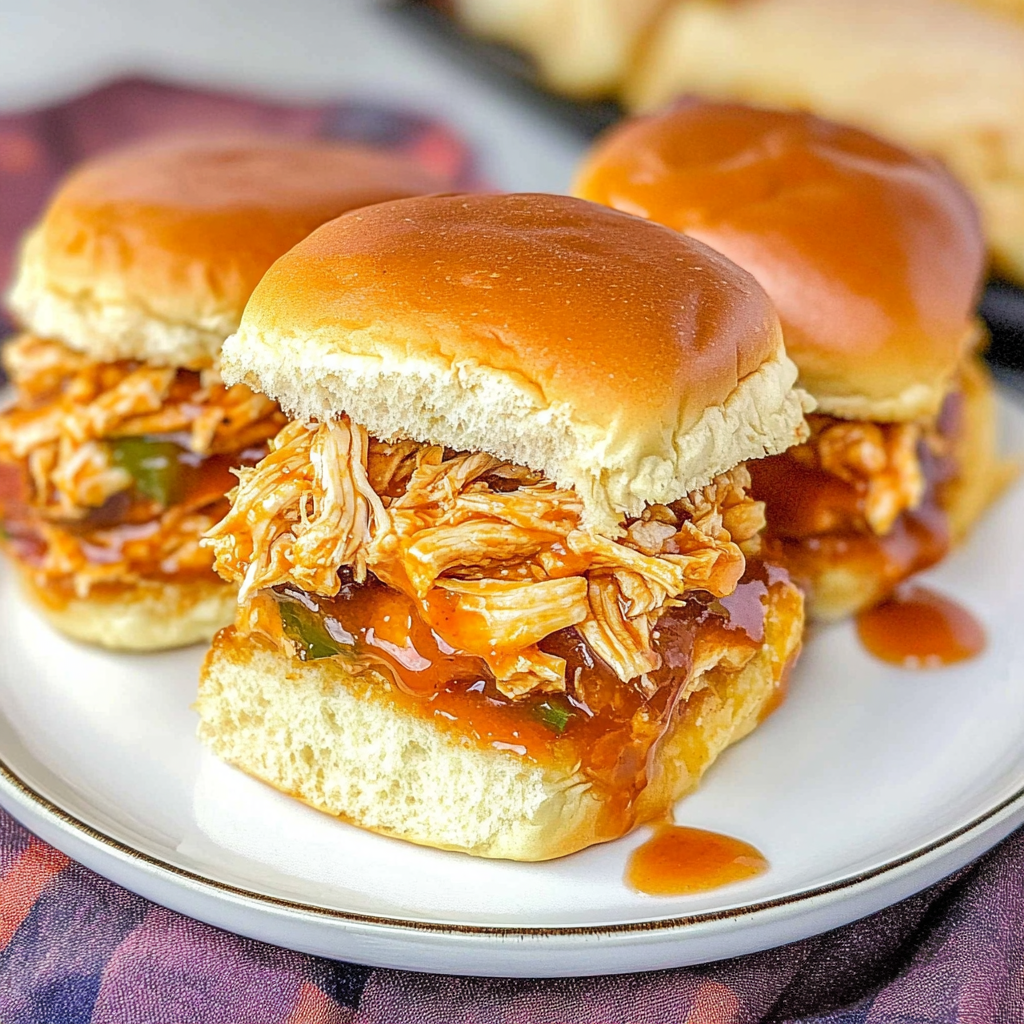 Recipe preparation for BBQ Chicken Sliders