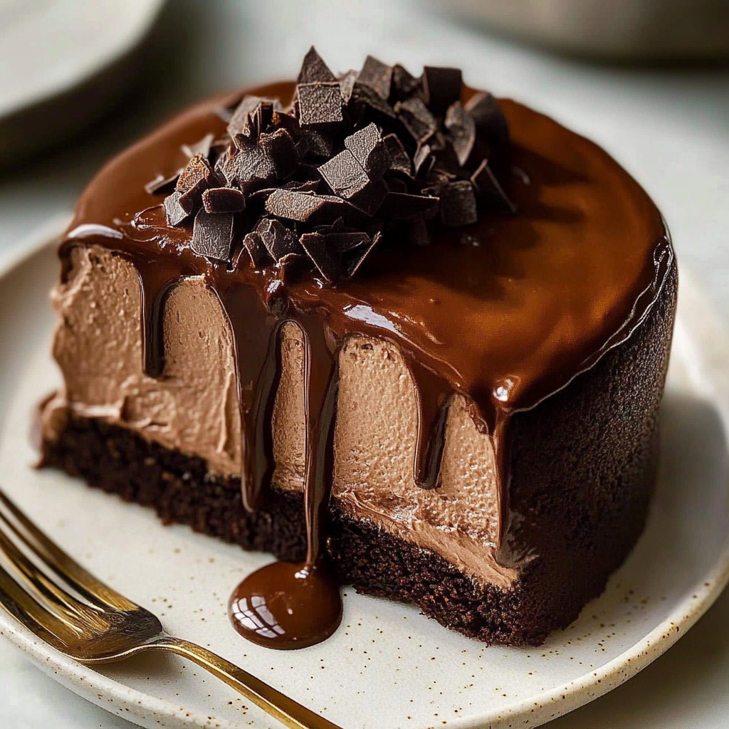 Recipe preparation for Vegan Chocolate Mousse Cake