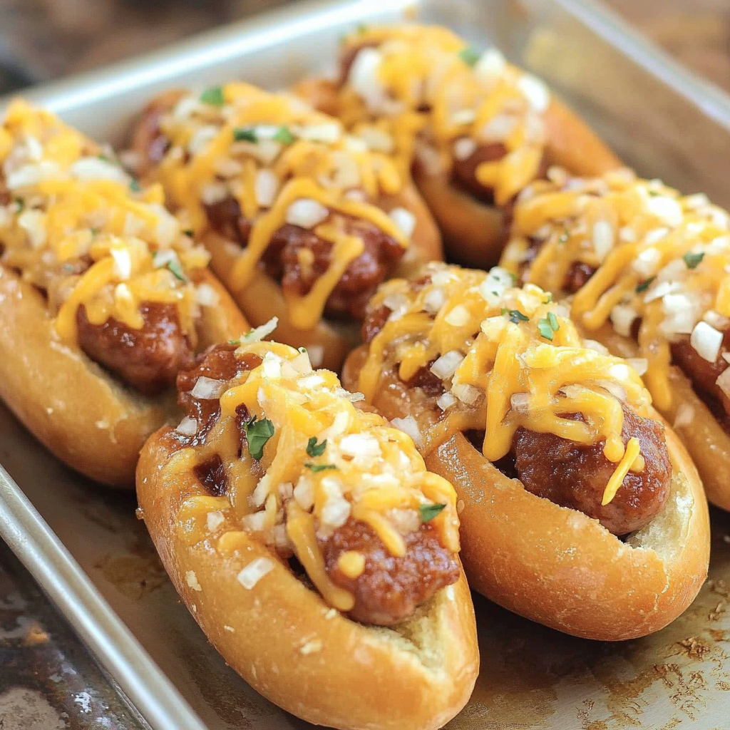 Recipe preparation for Chili Corn Dogs