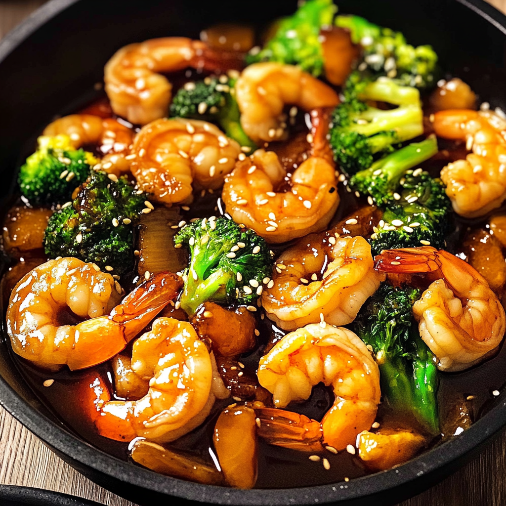 Recipe preparation for Teriyaki Shrimp Stir Fry