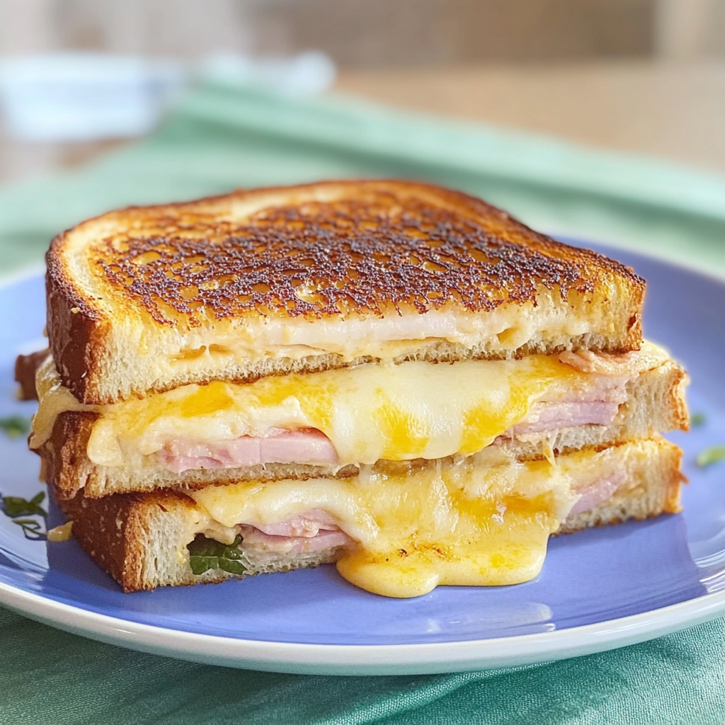 Recipe preparation for Croque Monsieur