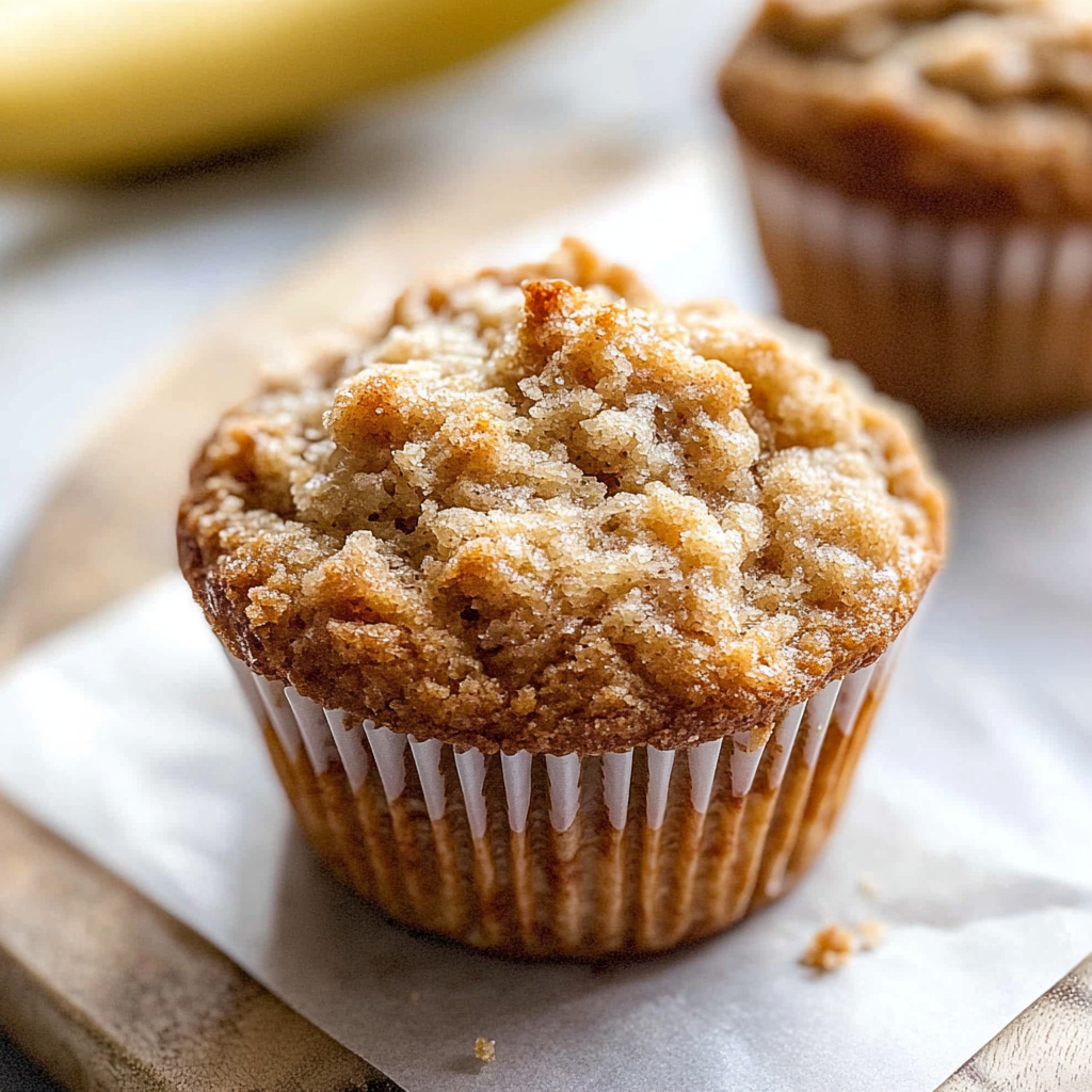 Recipe preparation for Banana Crumb Muffins