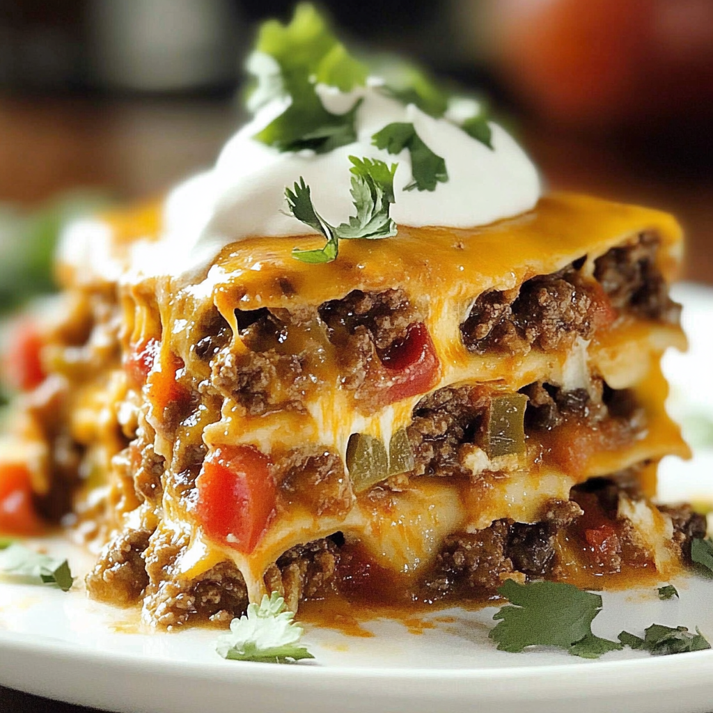 Recipe preparation for Mexican Layered Casserole