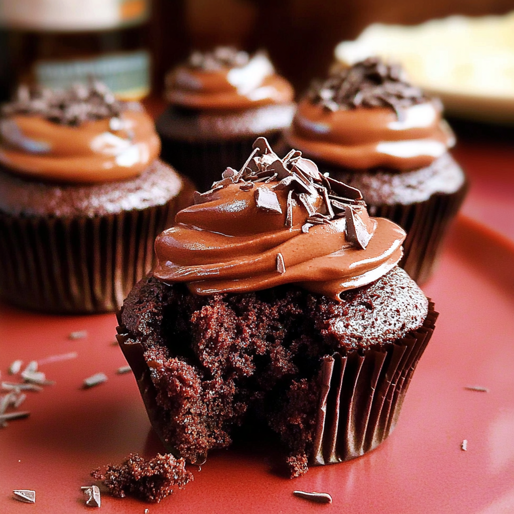 Recipe preparation for Best Chocolate Cupcakes
