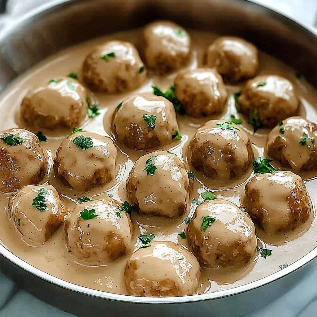 Recipe preparation for Swedish Meatballs Gravy