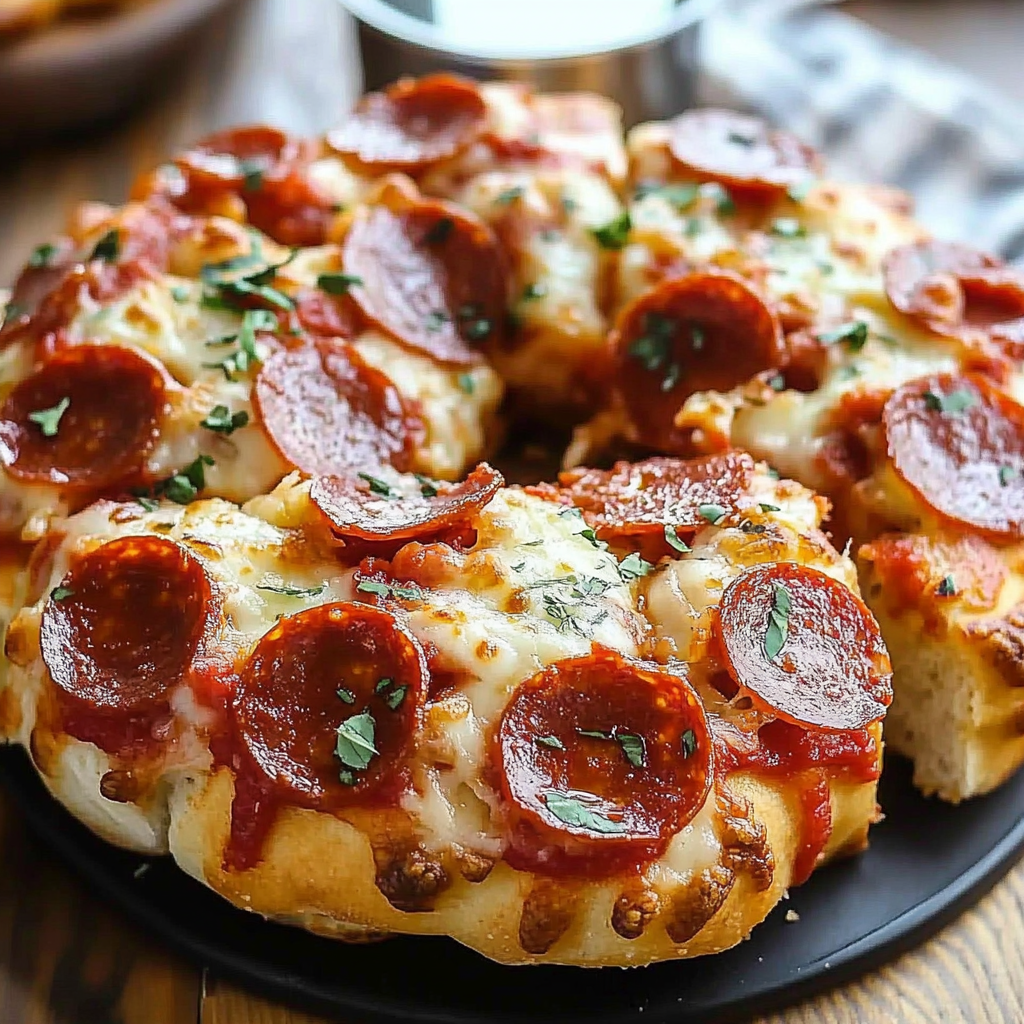 Recipe preparation for Pizza Monkey Bread Pepperoni