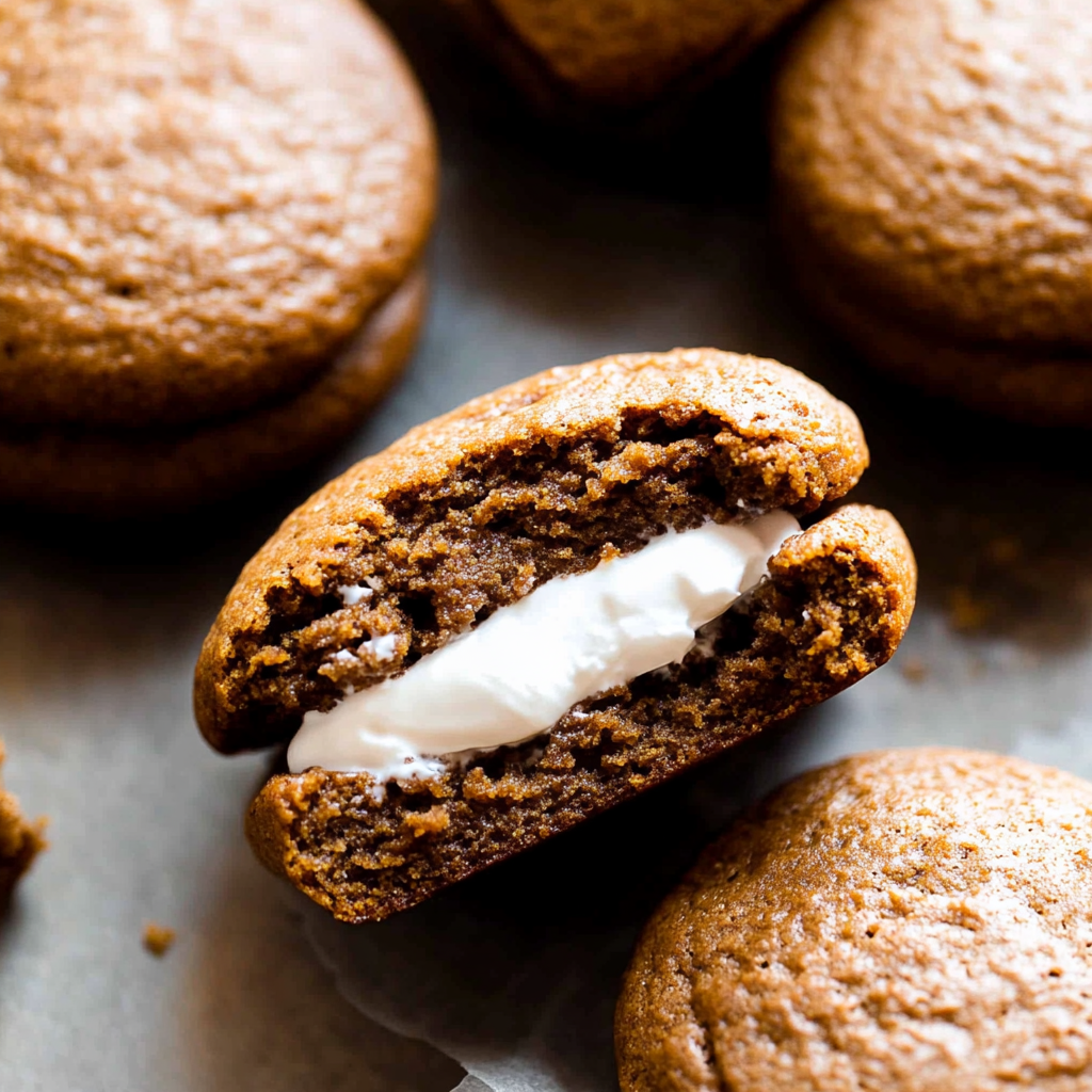 Recipe preparation for Gingerbread Whoopie Pies