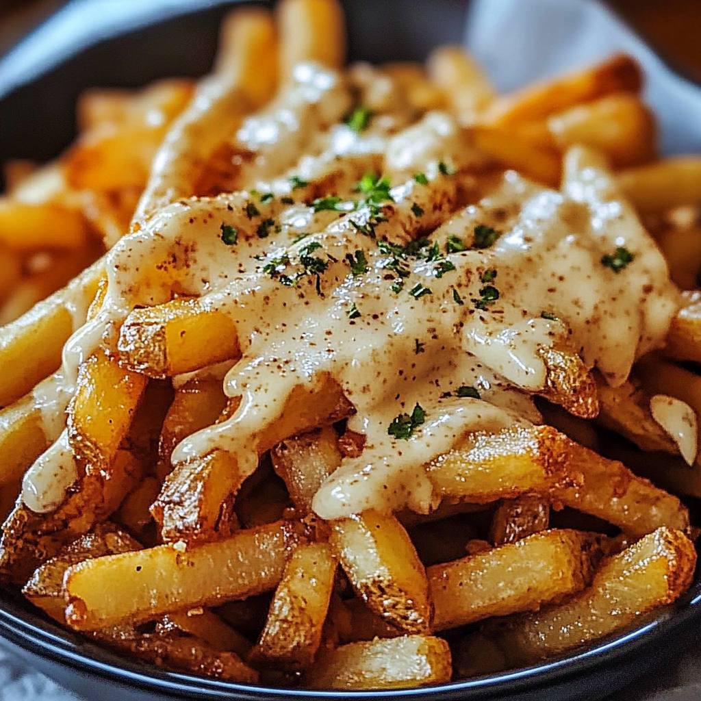 Recipe preparation for Louisiana Voodoo Loaded Fries