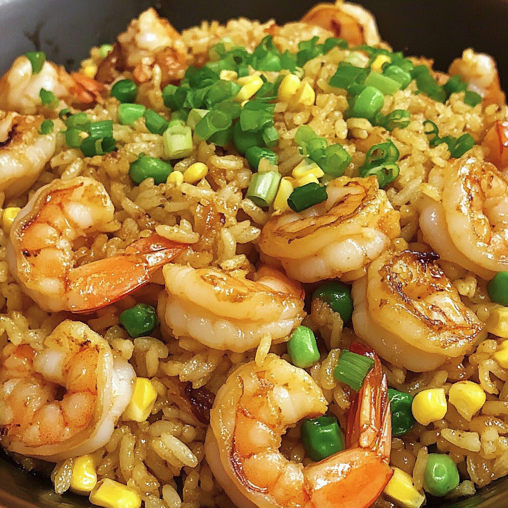 Recipe preparation for Shrimp Fried Rice