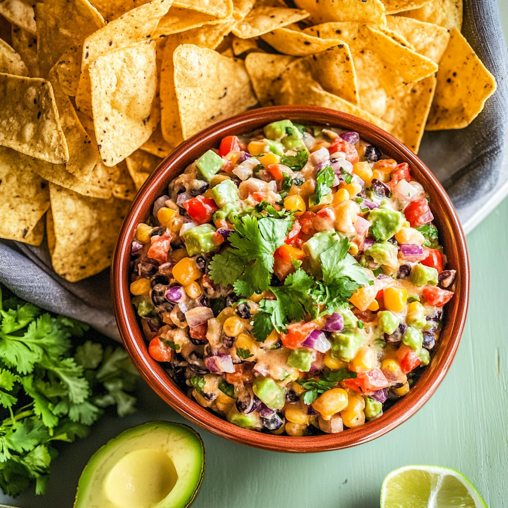 Recipe preparation for Texas Cowboy Caviar Dip