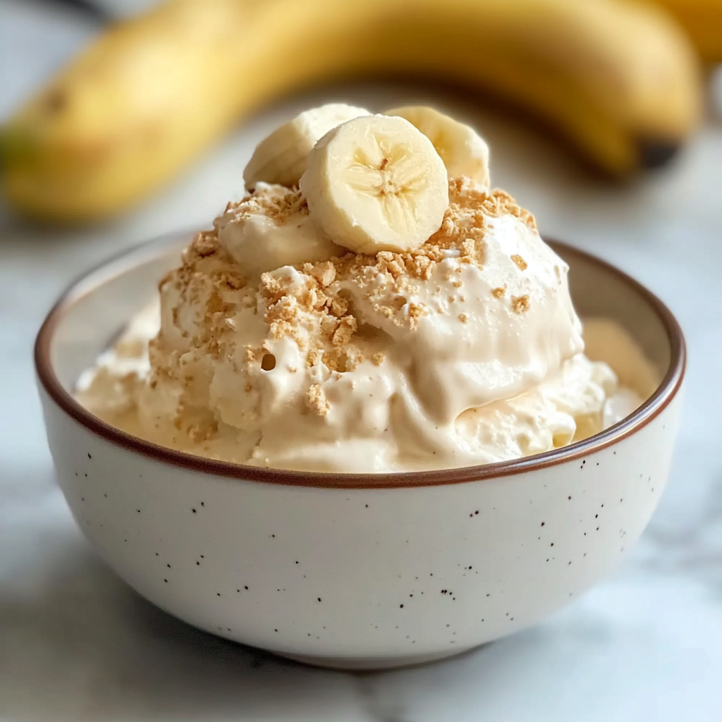 Recipe preparation for Homemade Banana Ice Cream