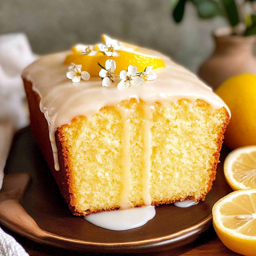 Recipe preparation for lemon bread with glaze