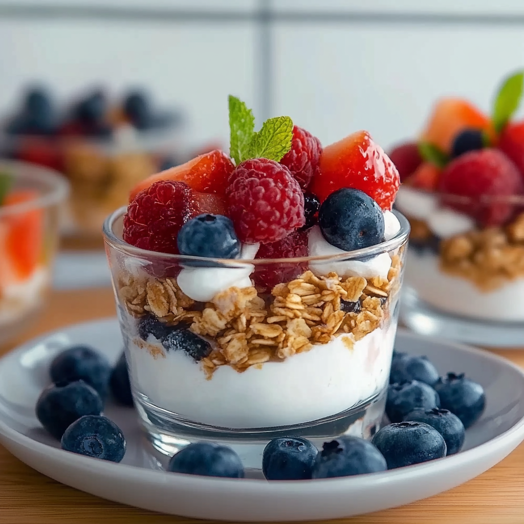 Recipe preparation for Fruit & Yogurt Parfait Recipe