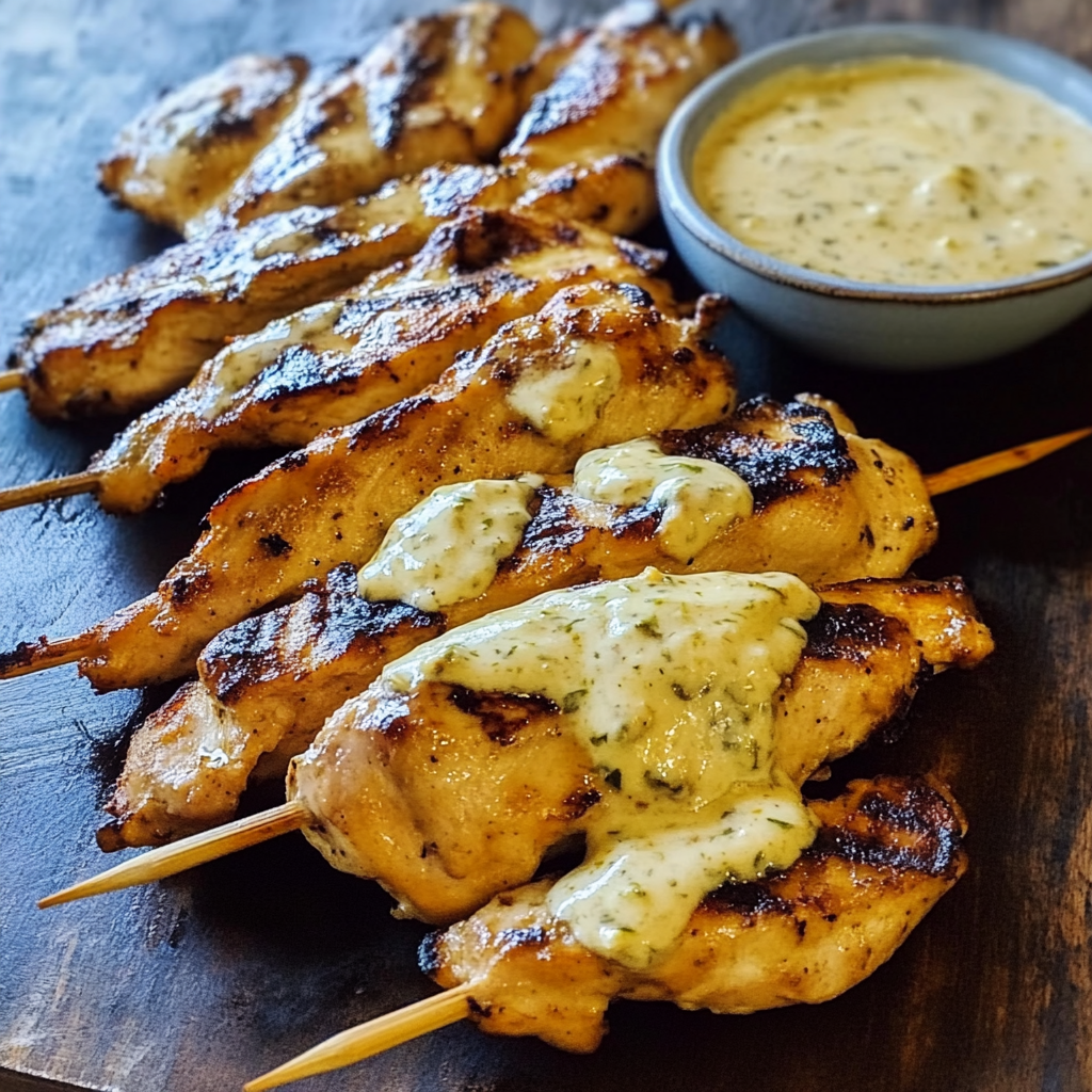 Recipe preparation for Grilled Chicken with Alabama White Sauce