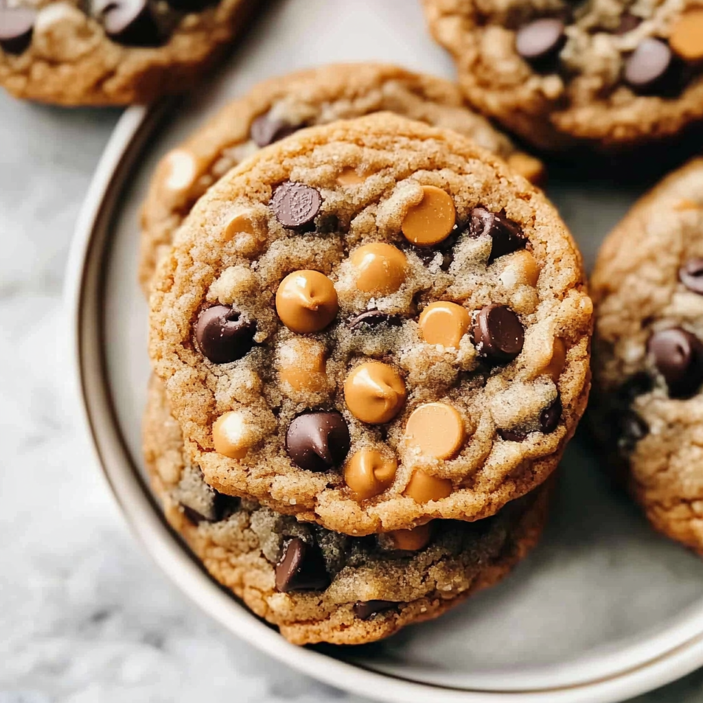 Recipe preparation for Butterscotch Chocolate Chip Cookies
