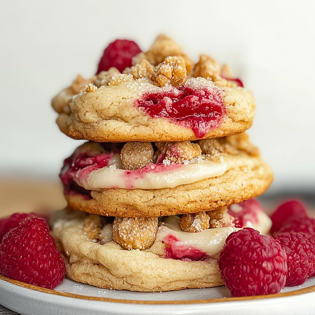 Recipe preparation for Raspberry Cheesecake Cookies