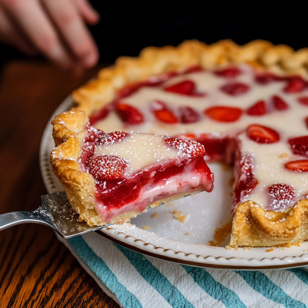 Recipe preparation for Strawberry Pop-Tart Pie