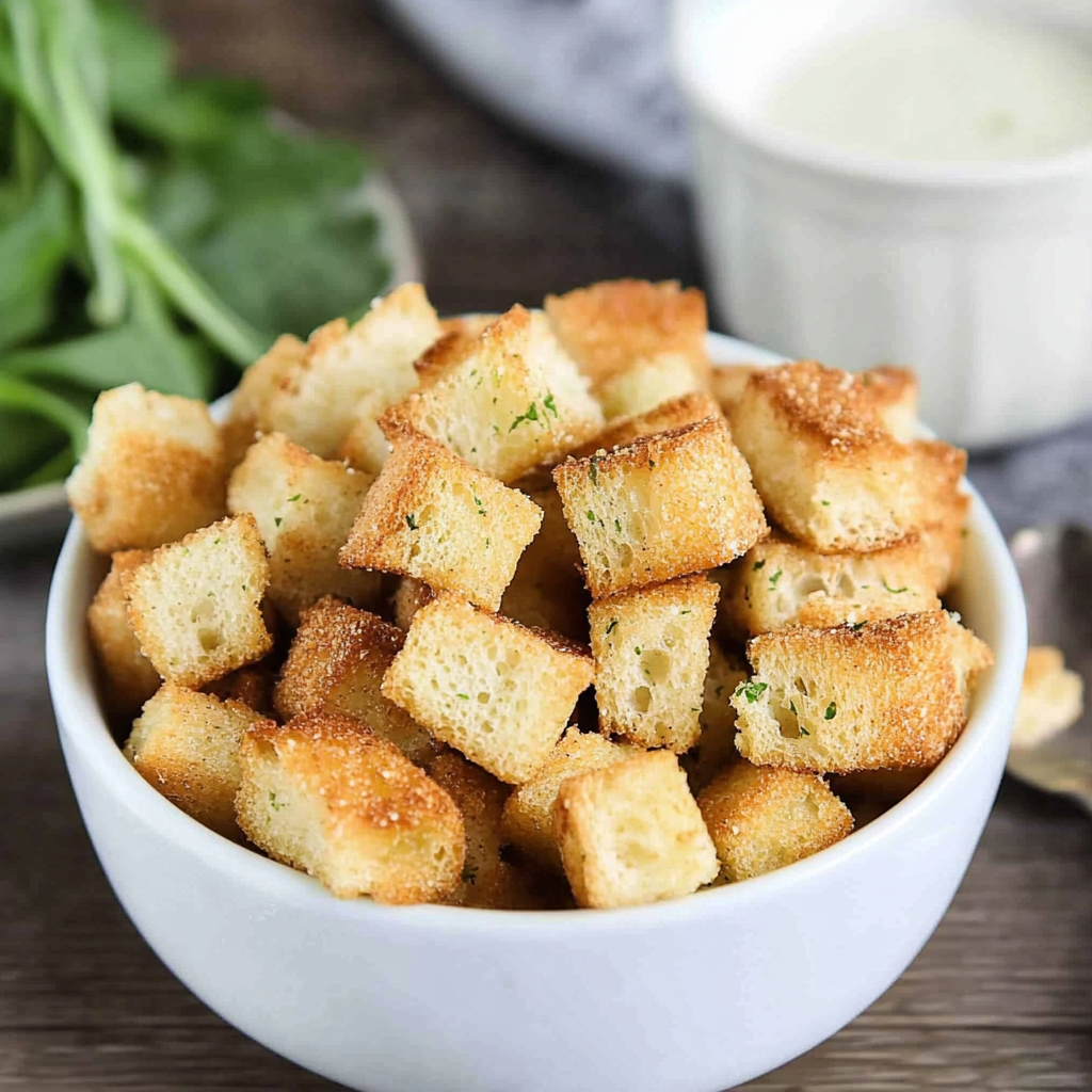 Recipe preparation for Homemade Croutons
