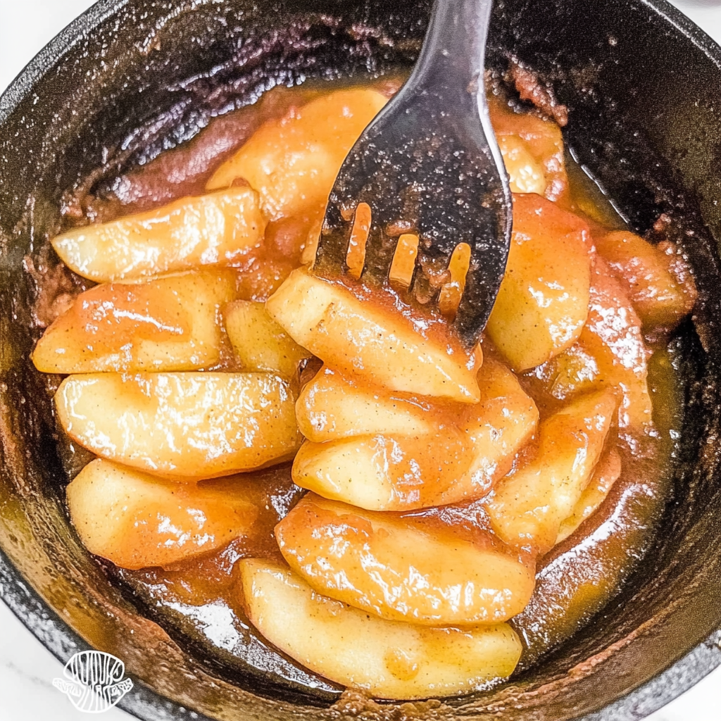 Recipe preparation for Brown Sugar Fried Apples