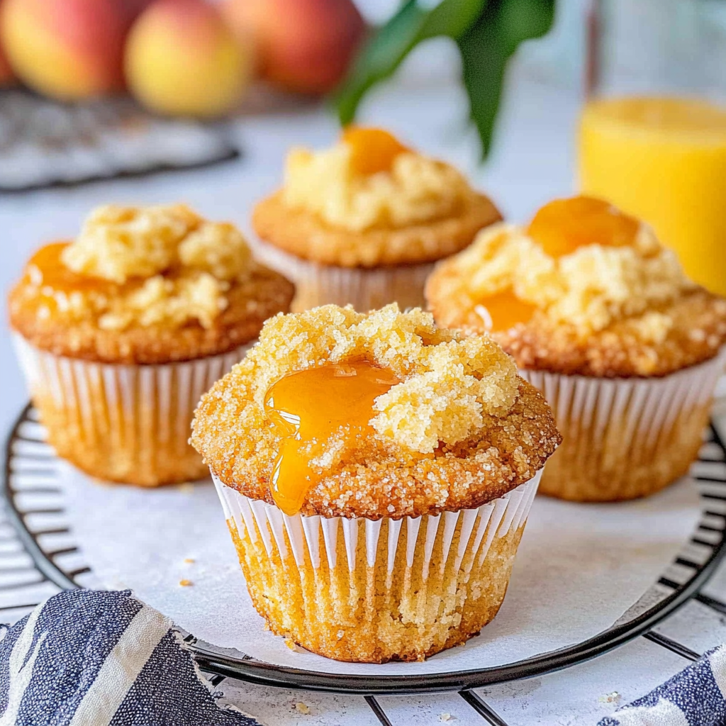 Recipe preparation for Peach Muffins
