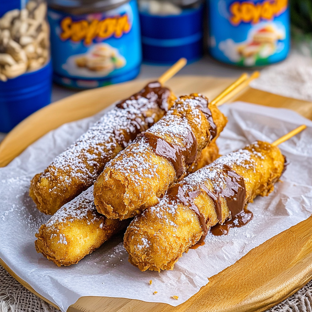 Recipe preparation for Deep Fried Snickers