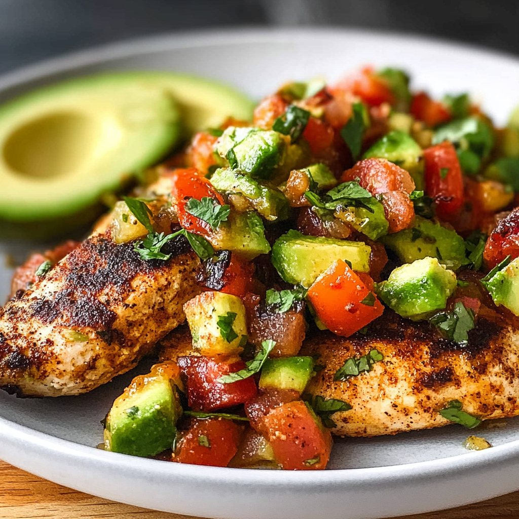 Recipe preparation for Fiesta Lime Chicken Avocado