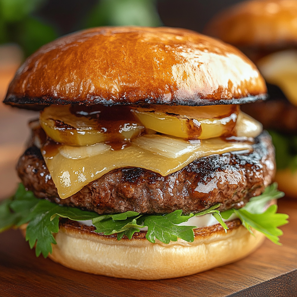 Recipe preparation for Hawaiian Teriyaki Beef Burgers