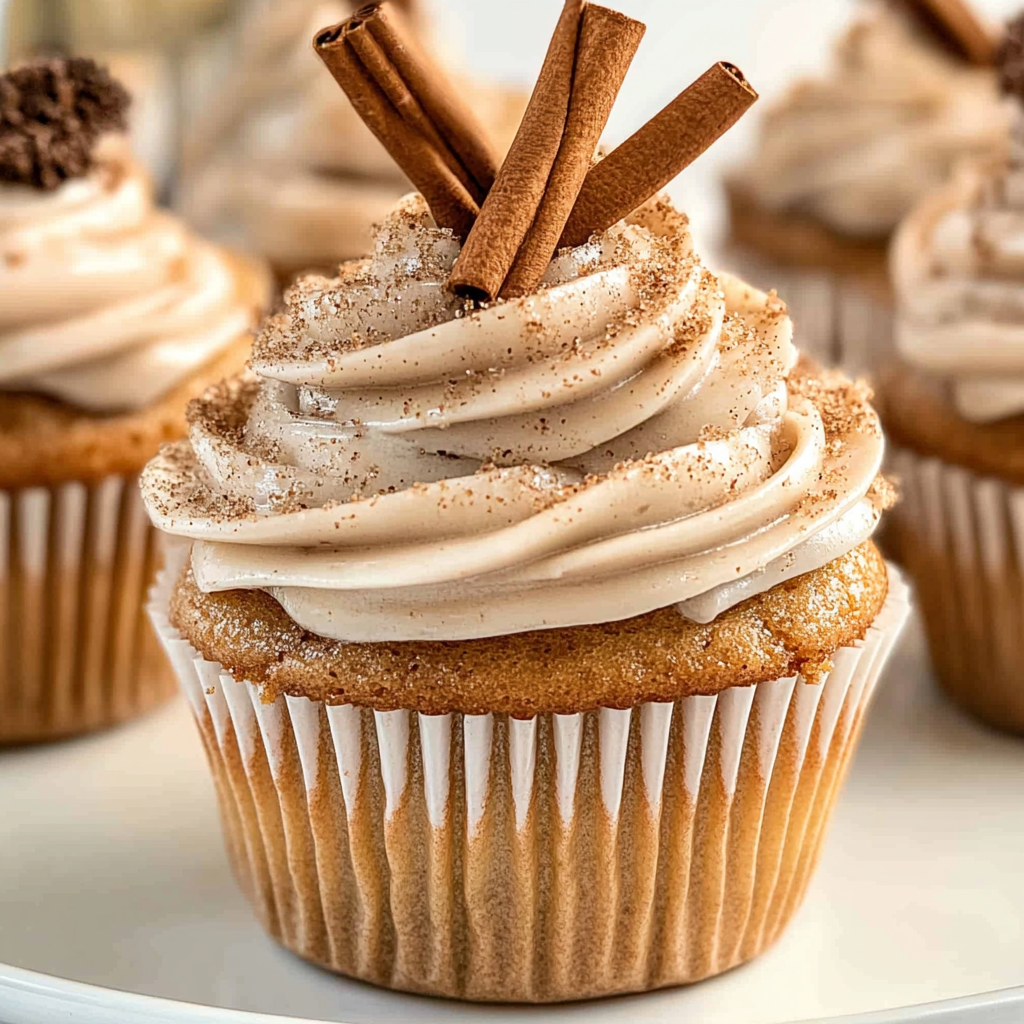Recipe preparation for Spiced Chai Latte Cupcakes
